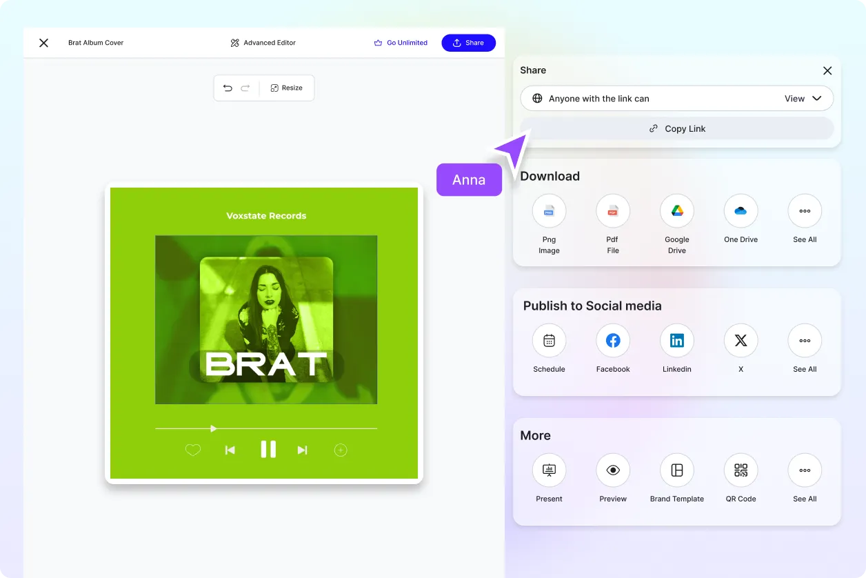 Free AI Brat Album Cover Generator, Free AI Brat Album Cover Maker Online